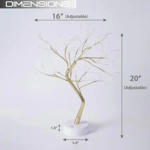 108 LED Bonsai Tree Lamp with flexible branches, decorative lighting for home and office