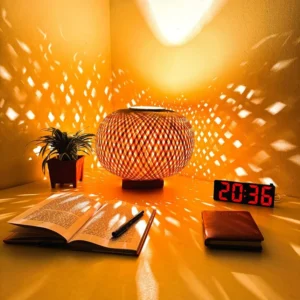 Bamboo Lampshade- Double Layer Oval Shape