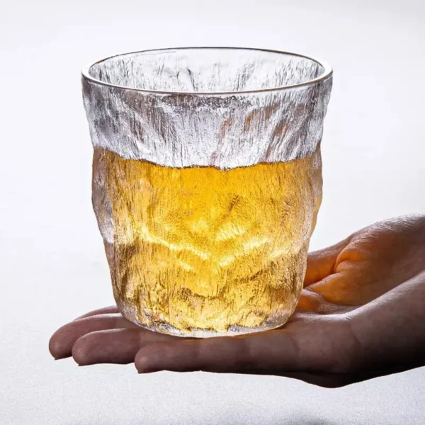 Japanese Design Glacier Glass Cup