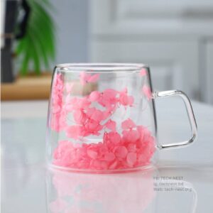 Double Wall Dry Flower Cup- Pink