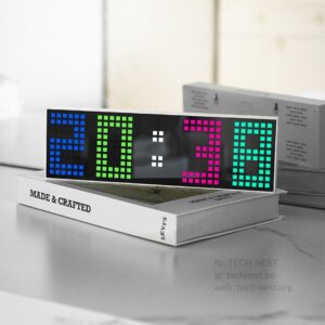 RGB Cyberpunk Edition Clock with Timer and Alarm- White Shell