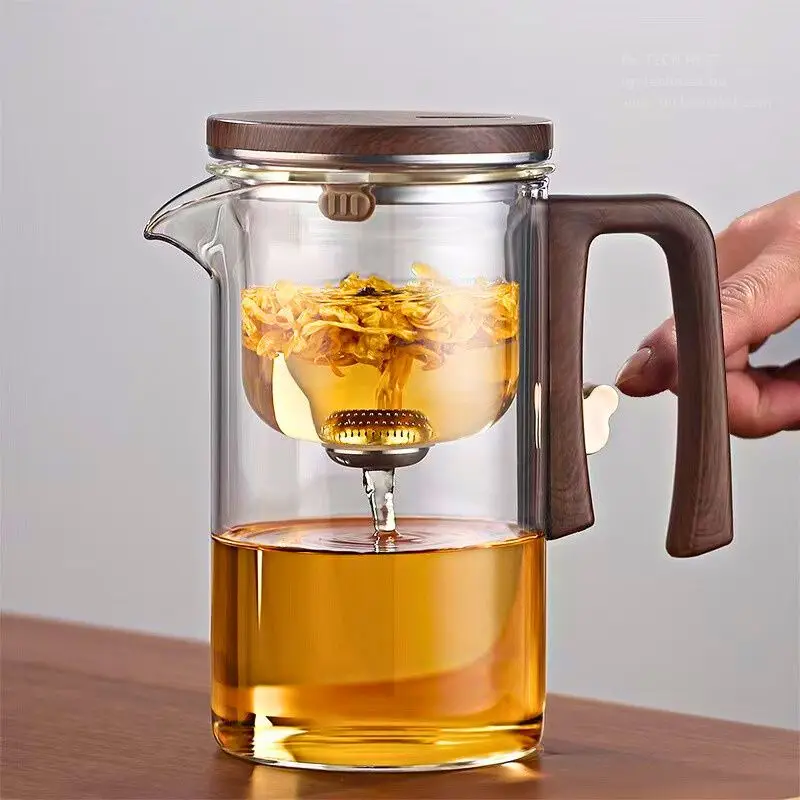 Artifact Magnetic Suction Tea Brewer Glass Filter Teapot-3