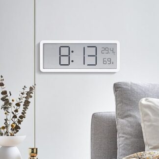 Large Display Wall Clock with Temperature and Humidity Feature